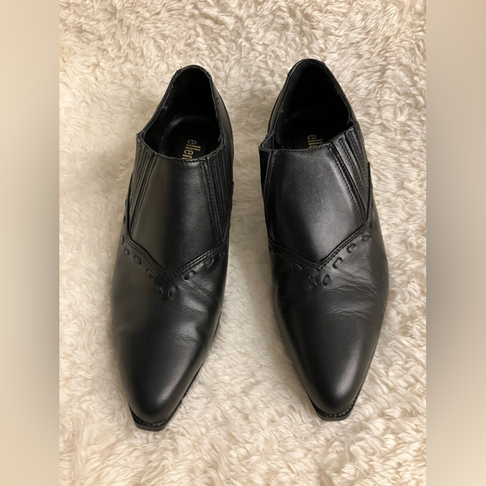 EUC Ellemenno Coastal Cowgirl Black Ankle Boots Booties Western Like New Sz 7.5M - Picture 11 of 11